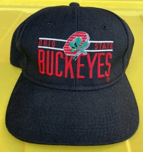 De colección Ohio State Buckeyes Youngan Bar Script SnapBack Sombrero Gorra Mezcla de Lana - Imagen 1 de 10