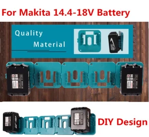 5pcs Battery Holder Shelf Stand Rack Storage Mount Slots for Makita 18V Battery - Picture 1 of 10
