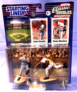 De colección 2000 Braves John Smoltz/Medias Rojas Pedro Martínez SLU MLB Clásico Dobles - Imagen 1 de 2