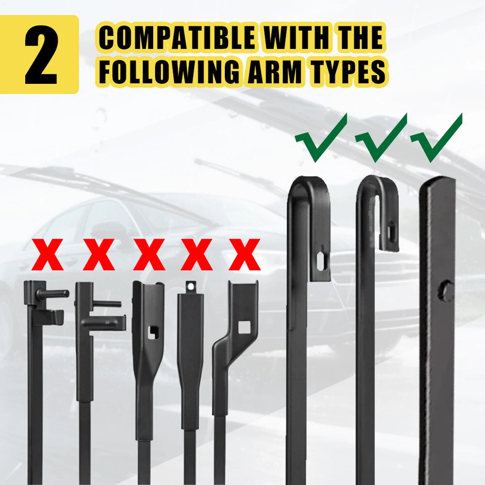 Front Windshield Wiper Blades All Season For Buick Park Avenue 1991-2005 2004 - Image 1 of 4