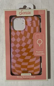 Funda Sonix MagSafe para Apple iPhone 15/14/13 - Checkmate Rosa/Naranja - Imagen 1 de 1