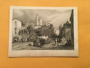 KI) Original 1834 Mont Ferrand Clermont Francia Paisaje Grabado Anual - Imagen 1 de 1