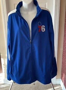 Chaqueta de calentamiento Philadelphia 76ers Coors Light Augusta adulto extra grande nueva sin etiquetas - Imagen 1 de 5