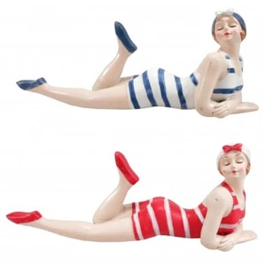 Bathing Ladies Nautical Bathroom Unique Decorations by Quay Traders Set of Two - Picture 1 of 1