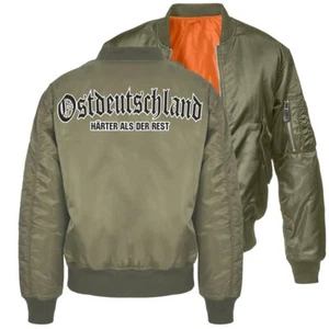 Herren Bomberjacke Ostdeutschland Härter als der Rest Größe S bis 7XL DDR Ossi - Bild 1 von 16
