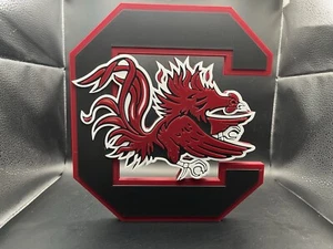 South Carolina Gamecocks Logo Sign Display | 3D Wall Desk Shelf Art - Picture 1 of 4