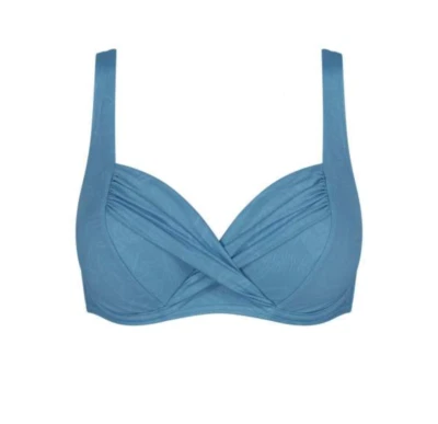 Triumph Venus Elegance W Damen Ungepolstert Bikini Oberteil mit Bügel Blau Neu - Bild 1 von 3