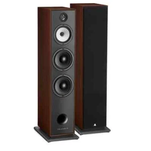 TRIANGLE BOREA BR10 WALNUT COPPIA DIFFUSORI PAVIMENTO NUOVI - Picture 1 of 2
