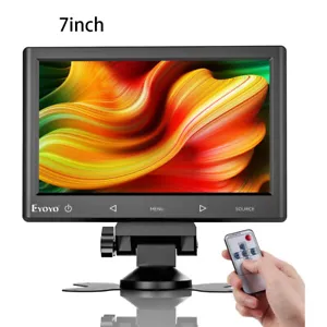Eyoyo 7zoll 16:9 IPS Portable Display HDMI VGA AV BNC Kleine Gaming CCTV Monitor - Picture 1 of 27