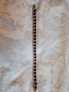 Suzanne Somers Armband rosa schwarz Brillant 7,5 - Bild 1 von 2