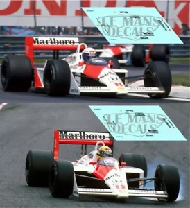 Decals McLaren MP4/4 Japan GP 1988 1:32 1:43 1:24 1:18 F1 Senna Prost calcas - Imagen 1 de 3