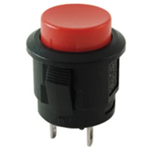NTE Electronics 54-385A Round Pushbutton Switch, Single Pole, Spst Circuit - Picture 1 of 1