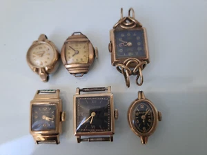 6 alte Uhren , Armbanduhren : 2x Bulova , Benrus , Luga , Certina , Wittnauer - Photo 1/6