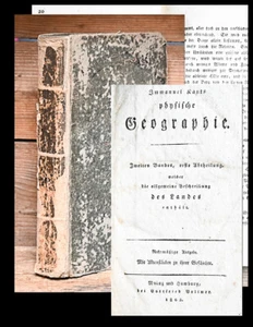 1802-03 Kant Vollmer (Hrsg.) Immanuel Kants Physische Geographie 2 in 1 Bd - Bild 1 von 1