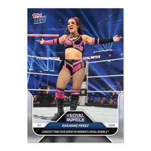 2025 Topps Now WWE Roxanne Perez Breaks Record for Longest Time - Picture 1 of 1