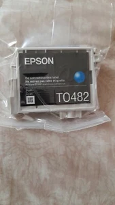 GENUINE EPSON TO482 Cyan cartridge vac' sealed - Picture 1 of 1