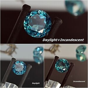 10~15mm Alexandrite Color Change Nano Crystal Gem Heat Resistant Loose Gemstone