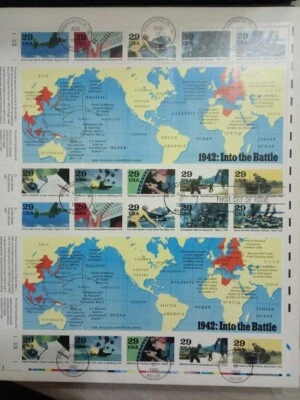 Usa: 1992; Scott 2697, complete panel of 20 in cover FDC. EBN106 - Image 1 of 2