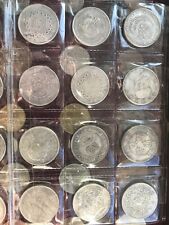 Antique Chinese Silver Coins 12 In Plastic Holder 