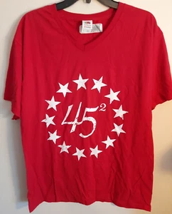 Trump 45 Squared Red Shirt Large--New w/tag - Picture 1 of 3