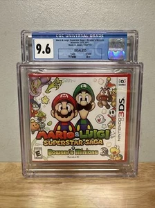 Mario & Luigi Superstar Saga + Bowser's Minions US Version 3DS CGC 9.6 A++ NEW - Picture 1 of 3