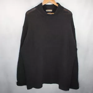 Vintage Stone Island AW 1998 Wollpullover Herren 2XL schwarz Italy gerippt Fischer - Bild 1 von 14