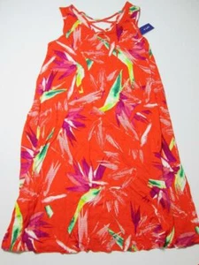NUEVO CON ETIQUETAS APT.9 Mujer Talla S Solero Rojo Floral Correas Anchas Espalda Entrecruzada Informal - Imagen 1 de 8