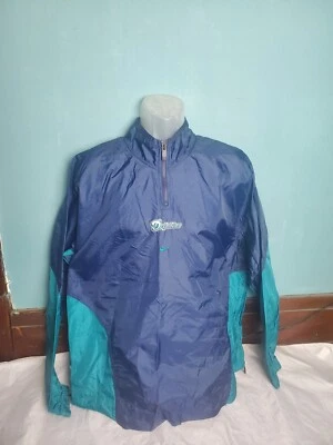 Vintage 90s Nike NFL Miami Dolphins Windbreaker Men's Size Large L Navy Teal - Image 1 of 4