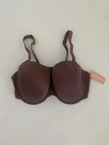 Third Love Bra 40E Brown 24/7 Classic T Shirt Bra Underwire Thirdlove Lined NWT - Picture 1 of 7