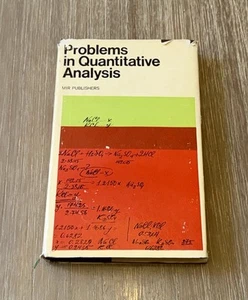 Problems in Quantitative Analysis by A. Musakin & Others 1975 HC/DJ/MIR Publish - Picture 1 of 11