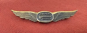 1970’s Western Airlines Pilot Flight Attendant 2 Inch STERLING OC TANNER Captain - Picture 1 of 6