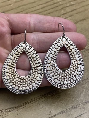 Brincos pendurados de prata esterlina 925 com gota clássica Anna Beck Vermeil - Imagem 1 de 2