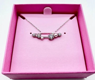 Swarovski - Collar Barra Constella en Metal Rodiado - Blanco - NUEVO Foto 1 de 4