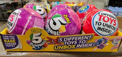 LOT OF 6 ZURU 5 Surprise Pink/Blue Capsule Collectible Toy - IN DISPLAY BOX - Image 1 of 4