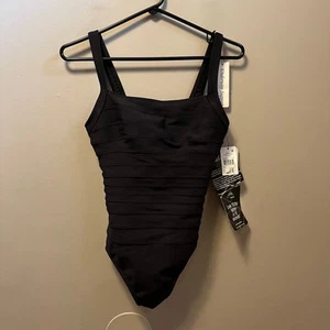 Miraclesuit Spectra Bügel-Badeanzug Bauchkontrolle eckiger Ausschnitt 8 neu - Bild 1 von 7