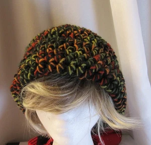 Sombrero de punto hecho a mano por Betty talla grande-X grande negro (700-422) - Imagen 1 de 6