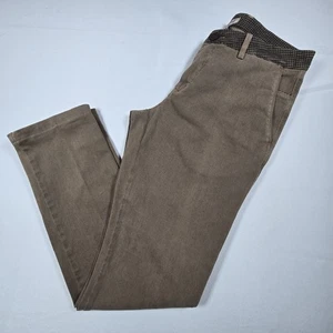 IL DROP Made in Italy Tan Brown Mens Pants SZ 48 Cotton & Elastane - Picture 1 of 11