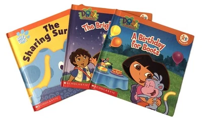 Scholastic's Books Blue's Clues & Dora The Explorer  Lot of 3 Hardcover Books - Image 1 of 4