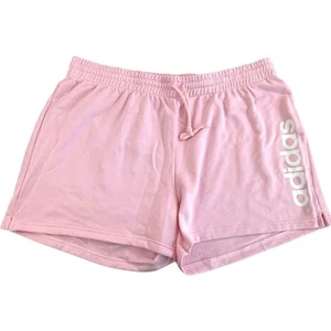 Women's Adidas Essentials Linear French Terry Shorts Pink HZ2275 size 3X - Picture 1 of 10