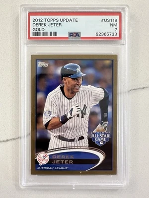 2012 Topps Update #US119 Derek Jeter Gold /2012 PSA 7 - Image 1 of 2