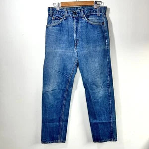 Jeans de mezclilla vintage Levis 505 naranja pestaña EE. UU. 32 x 29 años 70 rectos - Imagen 1 de 11