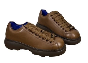 Burberry Herren Ranger Leder Turnschuhe Braun 41,5/8,5 - Original Neu mit Karton - Bild 1 von 8