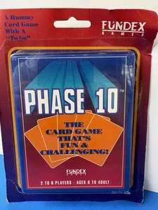 Phase 10  Fundex 1992 Card Game NEW Sealed Rummy Type Game NOS - Picture 1 of 12
