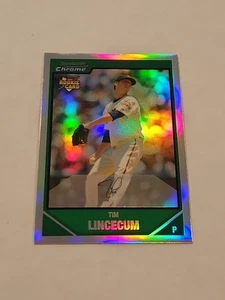 Tim Lincecum 2007 Bowman Draft Picks & Prospect cromo refractor novato BDP11 RC - Imagen 1 de 2