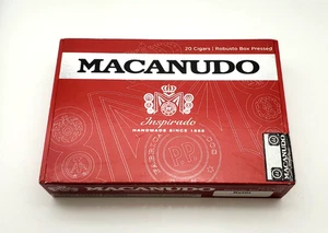 Macanudo - Caja de cigarros vacía Inspirado Red 20 - 8,5" x 6,5" x 2,25" - Imagen 1 de 8