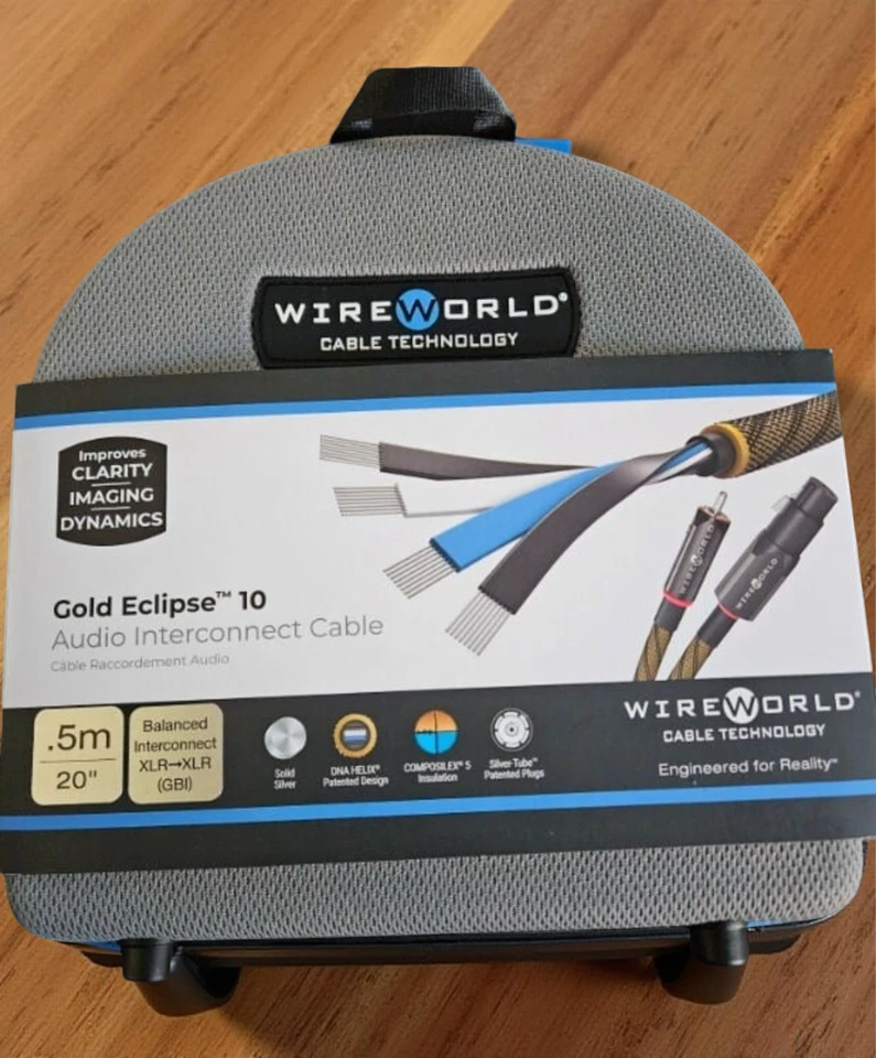 Wireworld Gold Eclipse 10 interconexiones (XLR 0,5 M) ¡Par! Foto 1 de 1