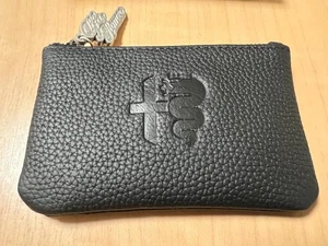 Alfa Romeo original black cowhide leather pouch key case Novelty New - Picture 1 of 9