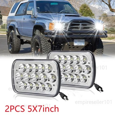 Faros LED 5x7"7x6" haz alto DRL para camioneta Toyota 1982-1995 4Runner Foto 1 de 4