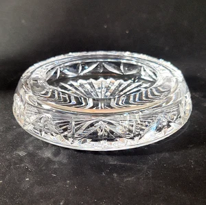 WATERFORD GIFTWARE 2 REST ASHTRAY, Cut Lead Crystal, 4 3/4", VINTAGE, IRELAND - Picture 1 of 7