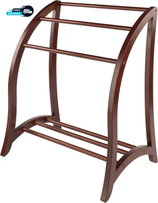 Edredón de madera con 3 peldaños de nogal antiguo (94036) 30"D x 38,25"W x 36"H Foto 1 de 4